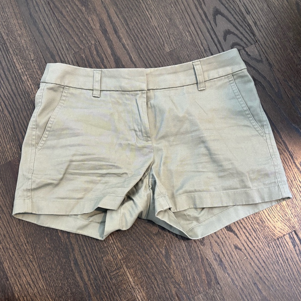 J. Crew Women's Cargo Green Shorts- Size 2